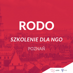 Poznań – Szkolenie „RODO w NGO”