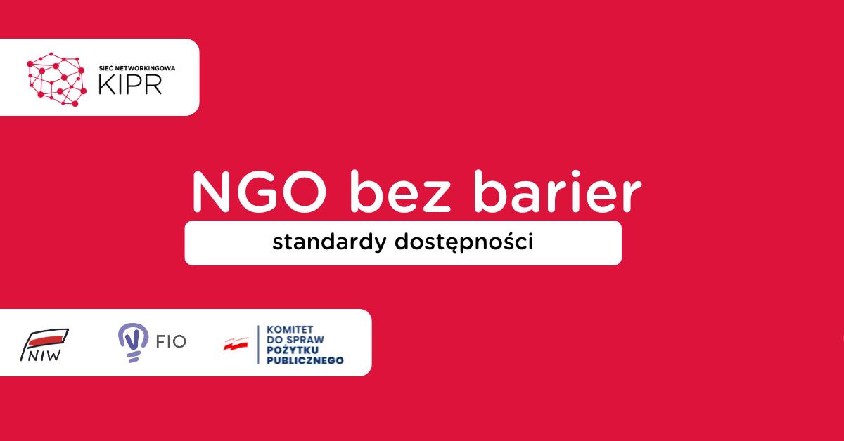 NGO Bez Barier – Standardy Dostępności [SZKOLENIE]